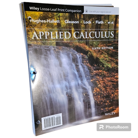 Applied Calculus 6th ed Hughes-Hallett Wiley 2018 Loose-Leaf Print Compatible - Picture 1 of 8